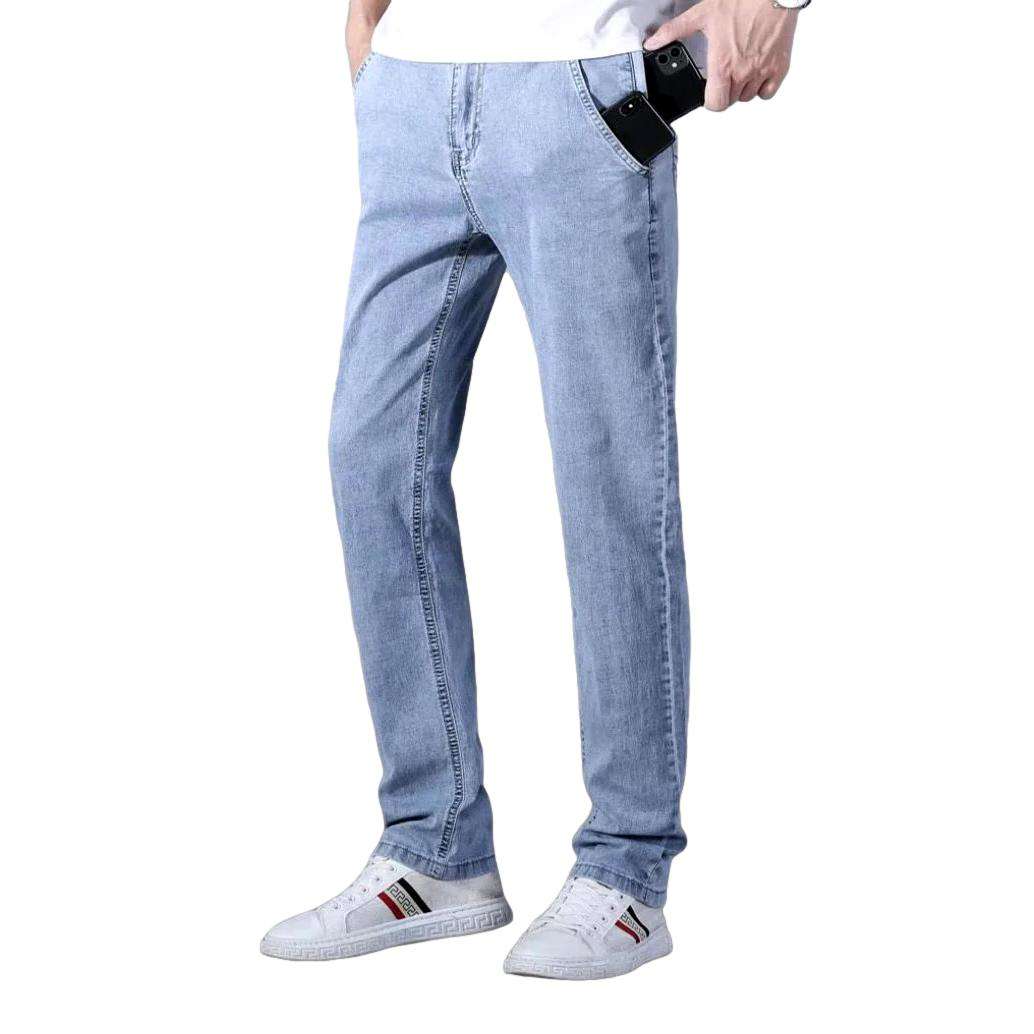 Mobile pocket slim men jeans