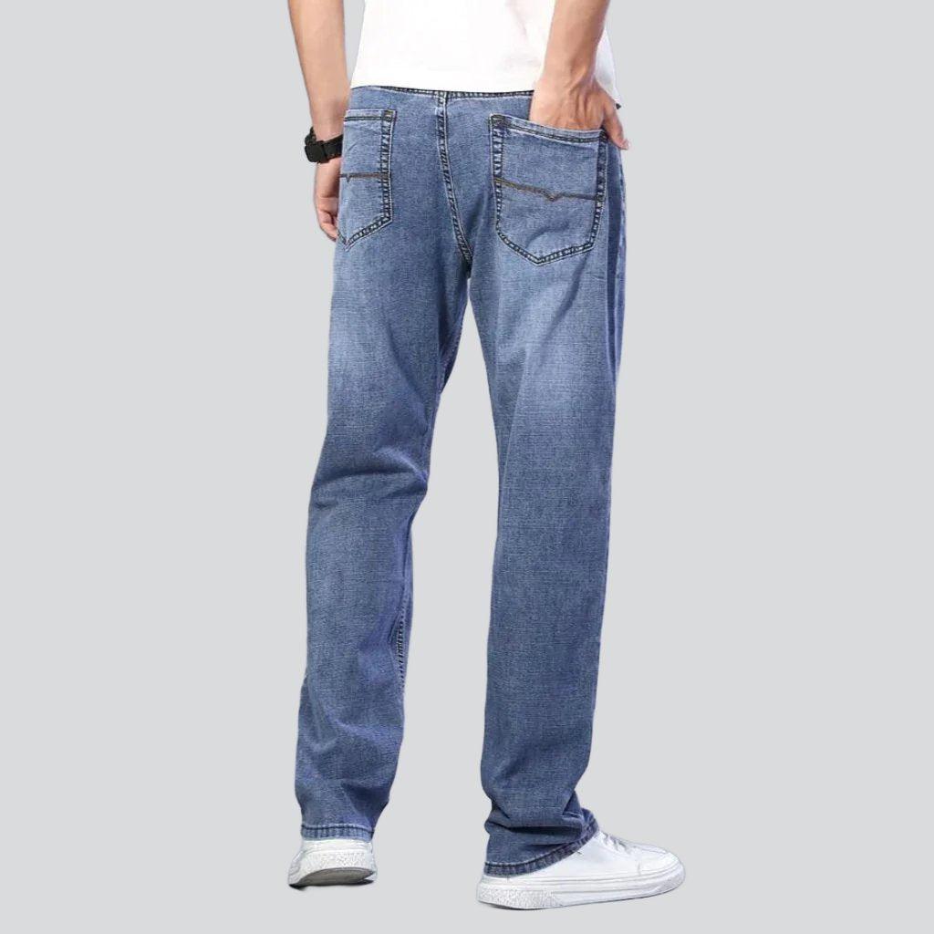 Straight-cut stretchy men jeans