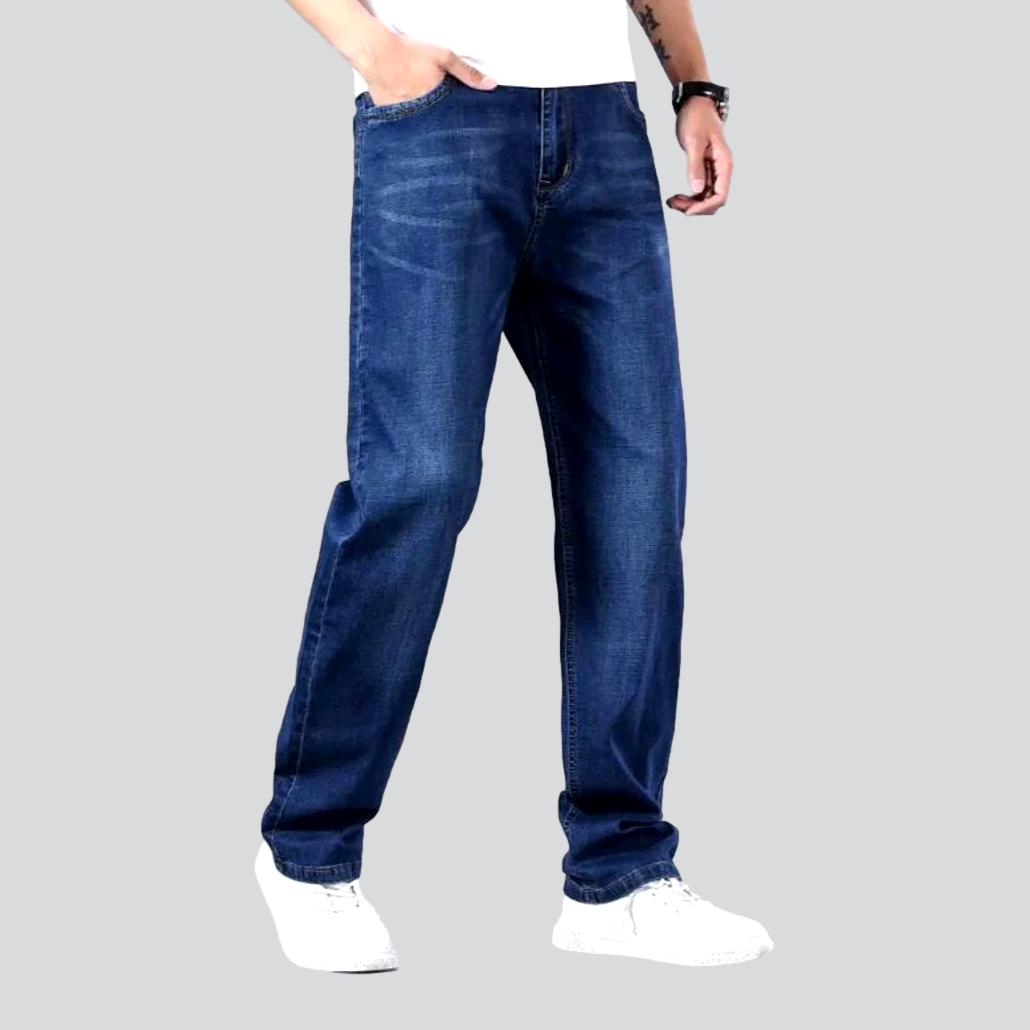 Dünne Stretch-Straight-Herrenjeans