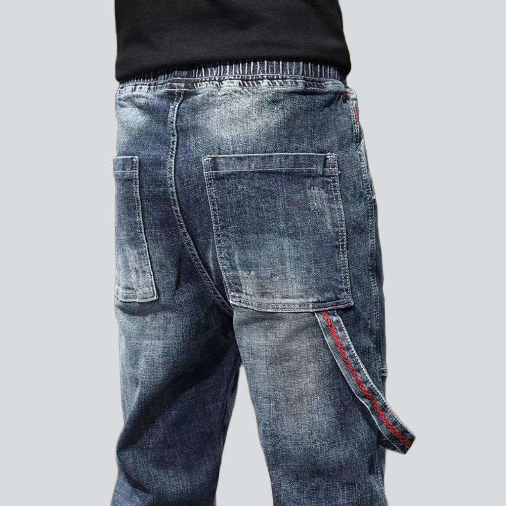 Denim joggers with hammer loop