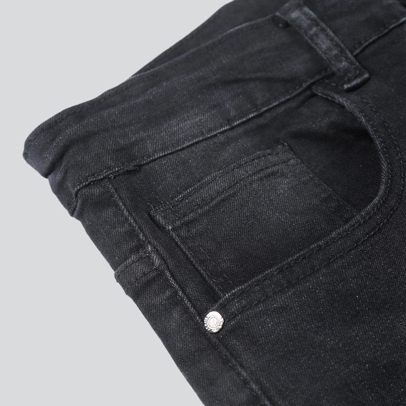 Slim-fit stretch jeans for men