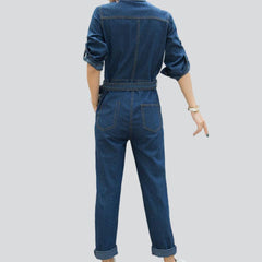 Damen Jeans Overall mit Gürtel