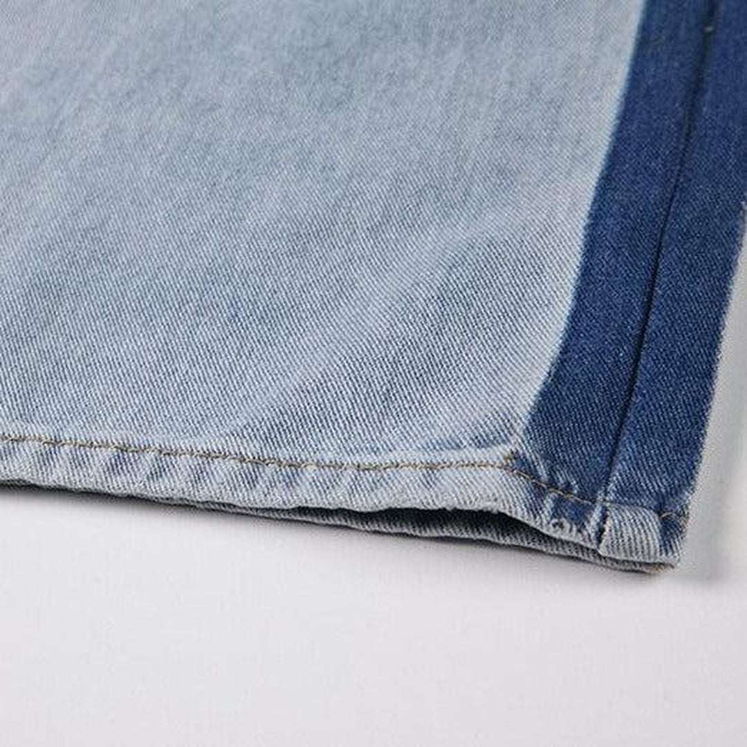 Baggy jeans with band wash