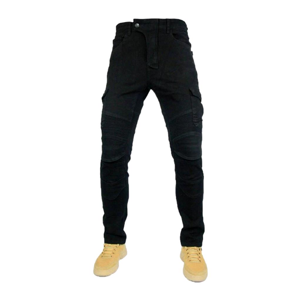 Pantalones vaqueros cargo biker para hombre