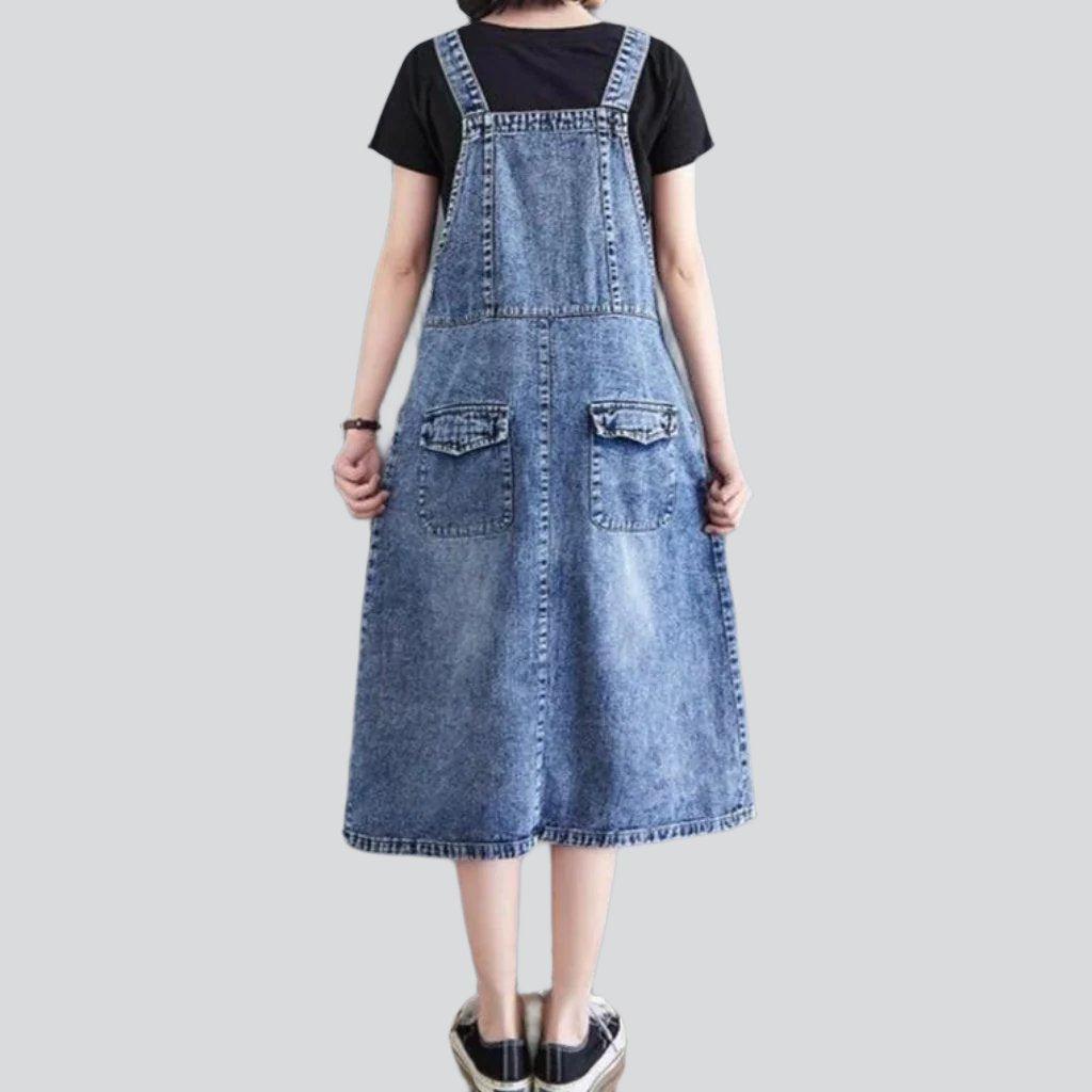 Vintage fit & flare denim dress