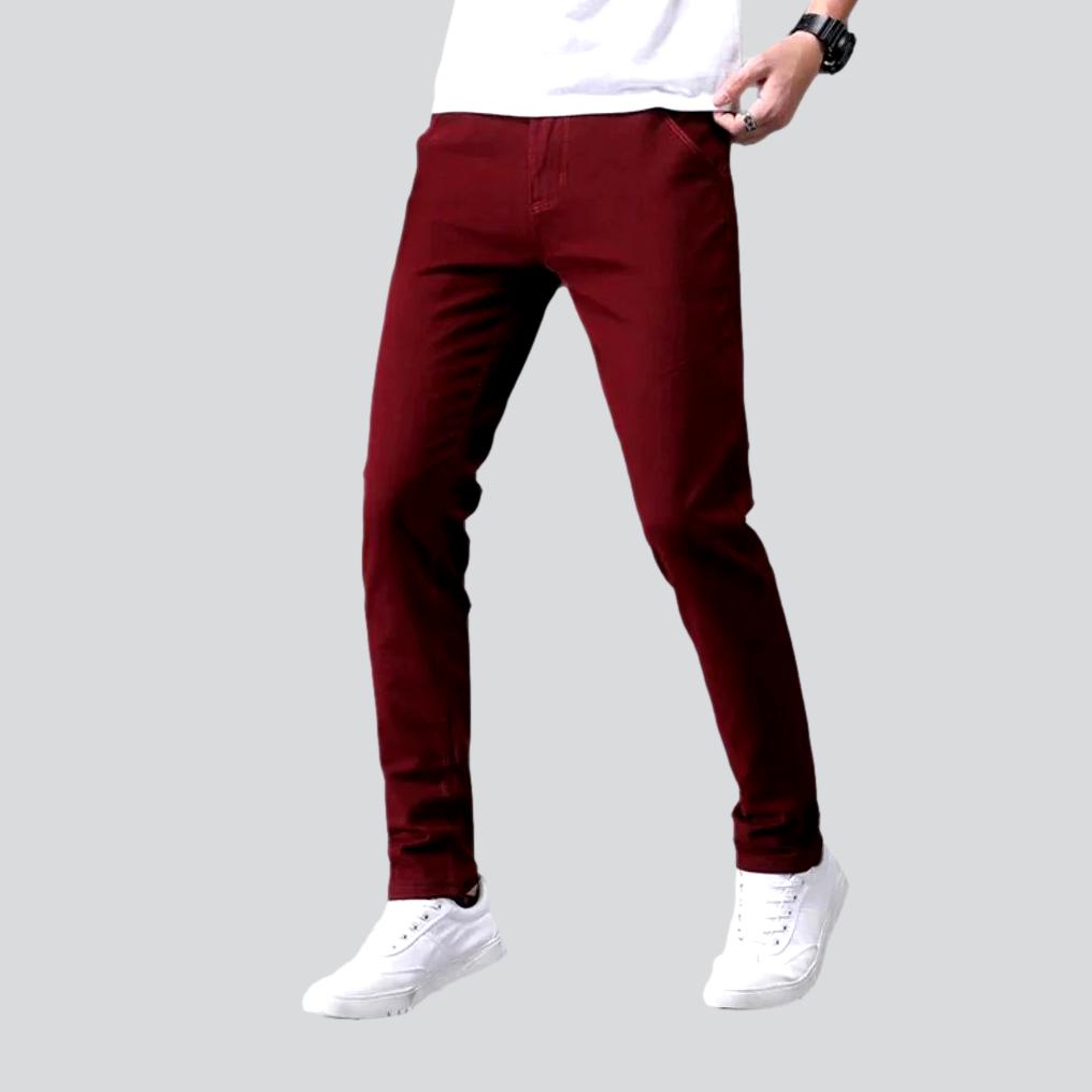 Slim men denim pants