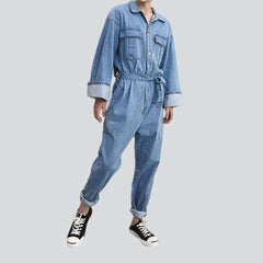 Loose denim overall for men