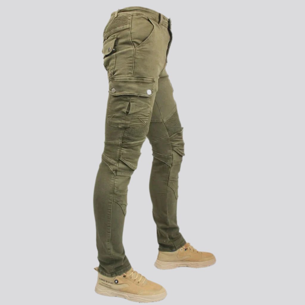 Pantalones vaqueros para hombre con rodilleras