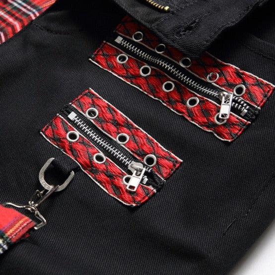 Vaqueros punk para hombre con cinturones