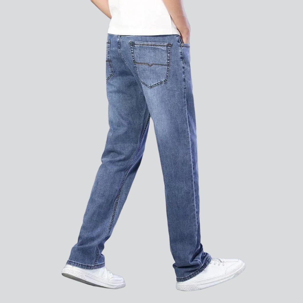 Straight-cut stretchy men jeans