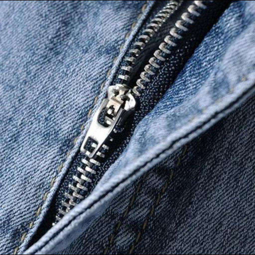 Pantalones cortos vaqueros con cordones de cadena