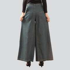 Vintage Damen Culottes Jeans