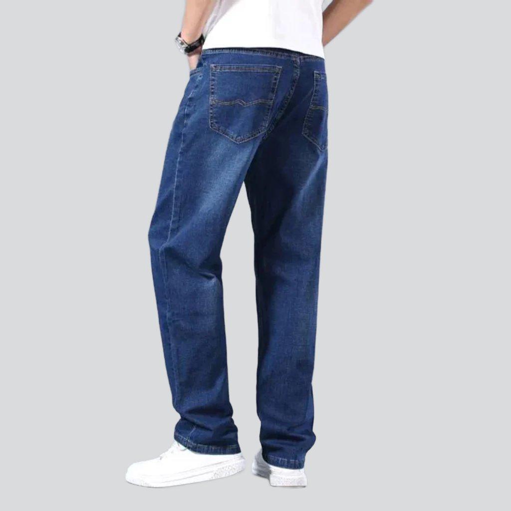 Dünne Stretch-Straight-Herrenjeans