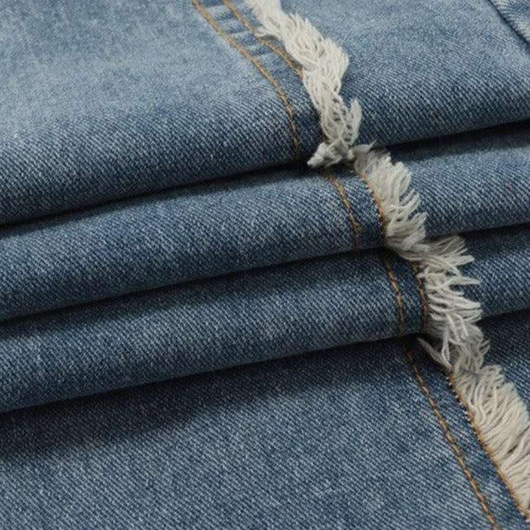 Bestickte Nähte Damen Baggy Jeans