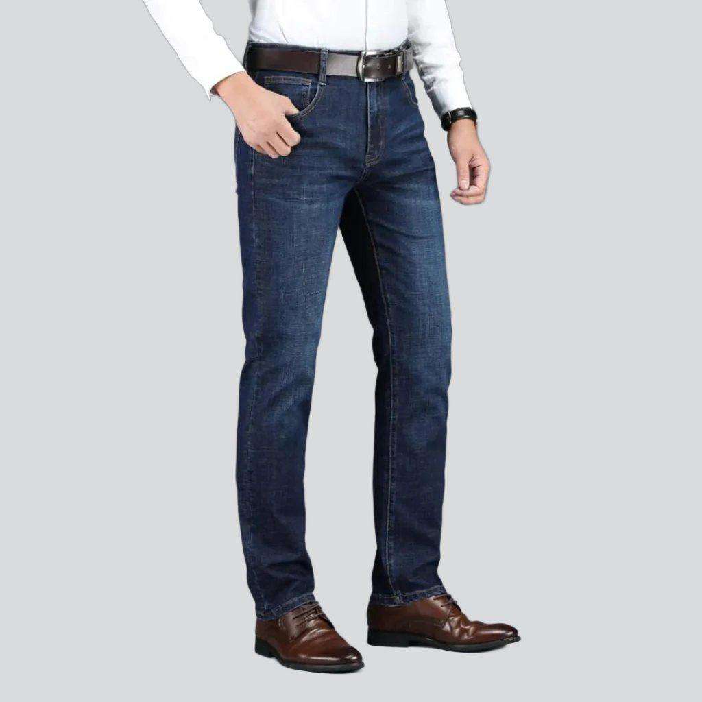 Business casual dark men jeans