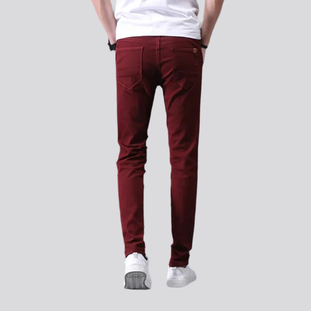 Slim men denim pants