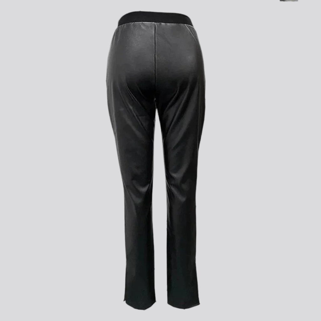 Slit-hem y2k women denim pants