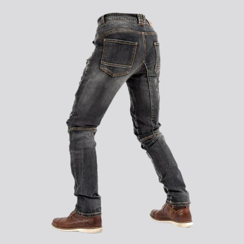 Vintage men motorcycle jeans