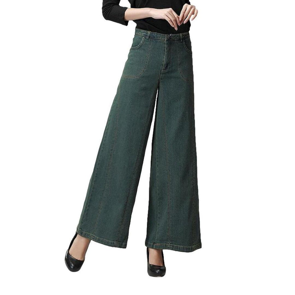 Vintage fashion women culottes jeans