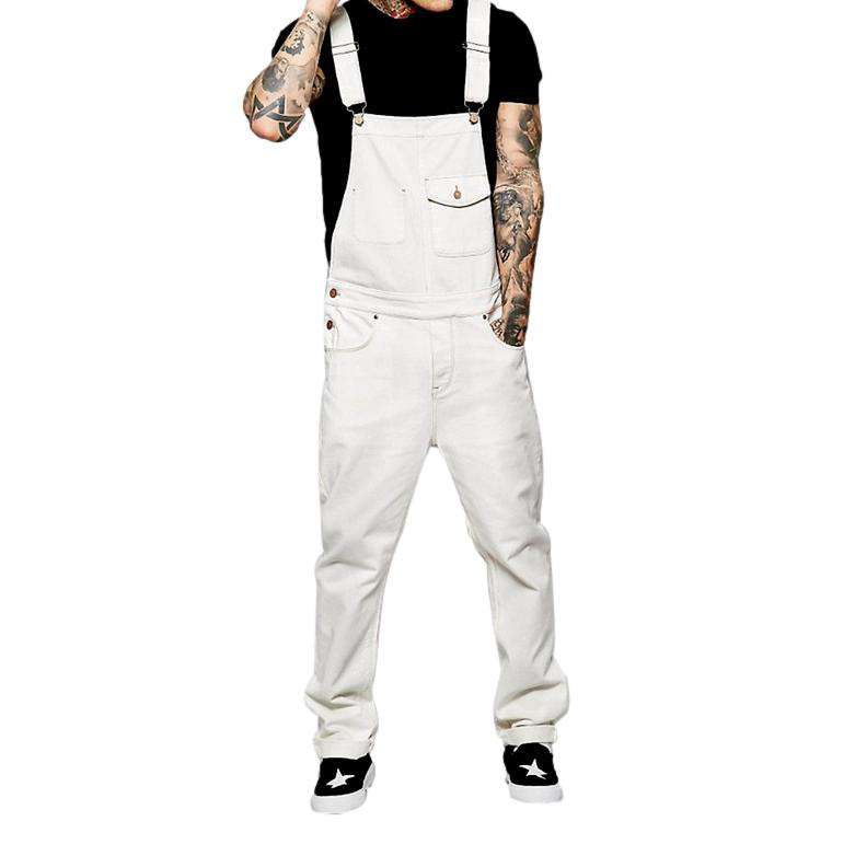 Color fashion men denim jumpsuit