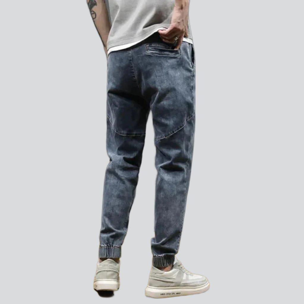 Urban denim joggers for men