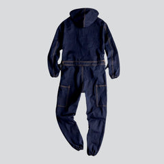 Workwear hooded men denim overall