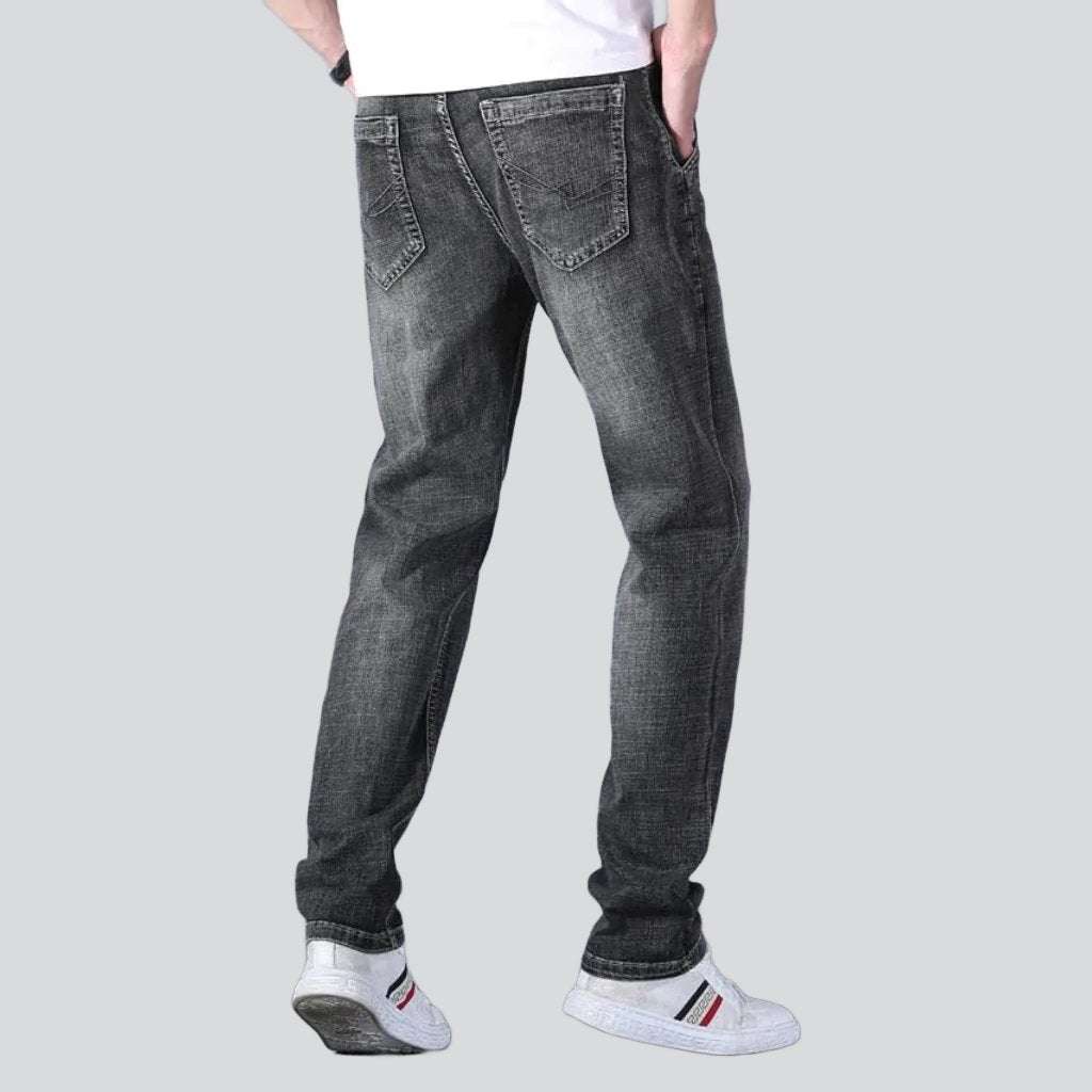 Mobile pocket slim men jeans