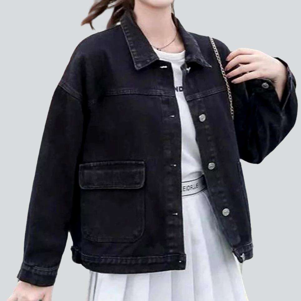 Oversized street denim jacket