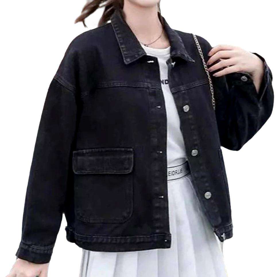 Oversized street denim jacket