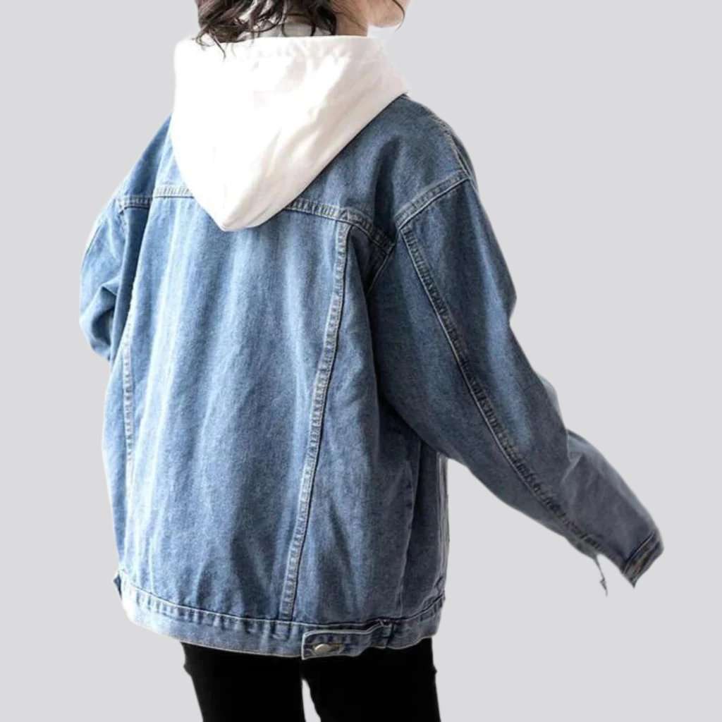 90er Jahre Light-Wash Jeansjacke für Damen