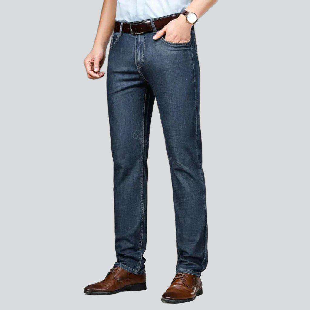 Casual high-waisted men jeans