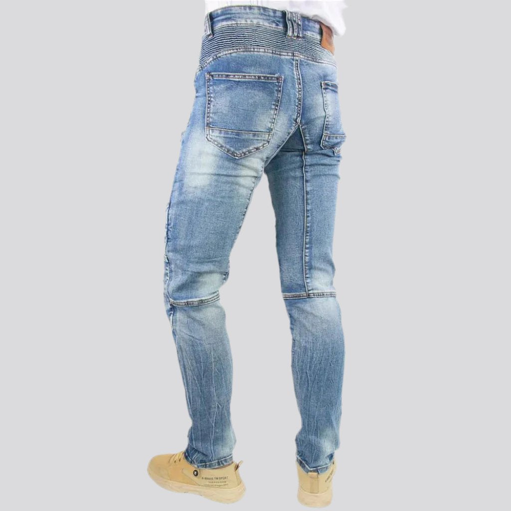 Knieschoner Mid-Waist Herren Reitjeans