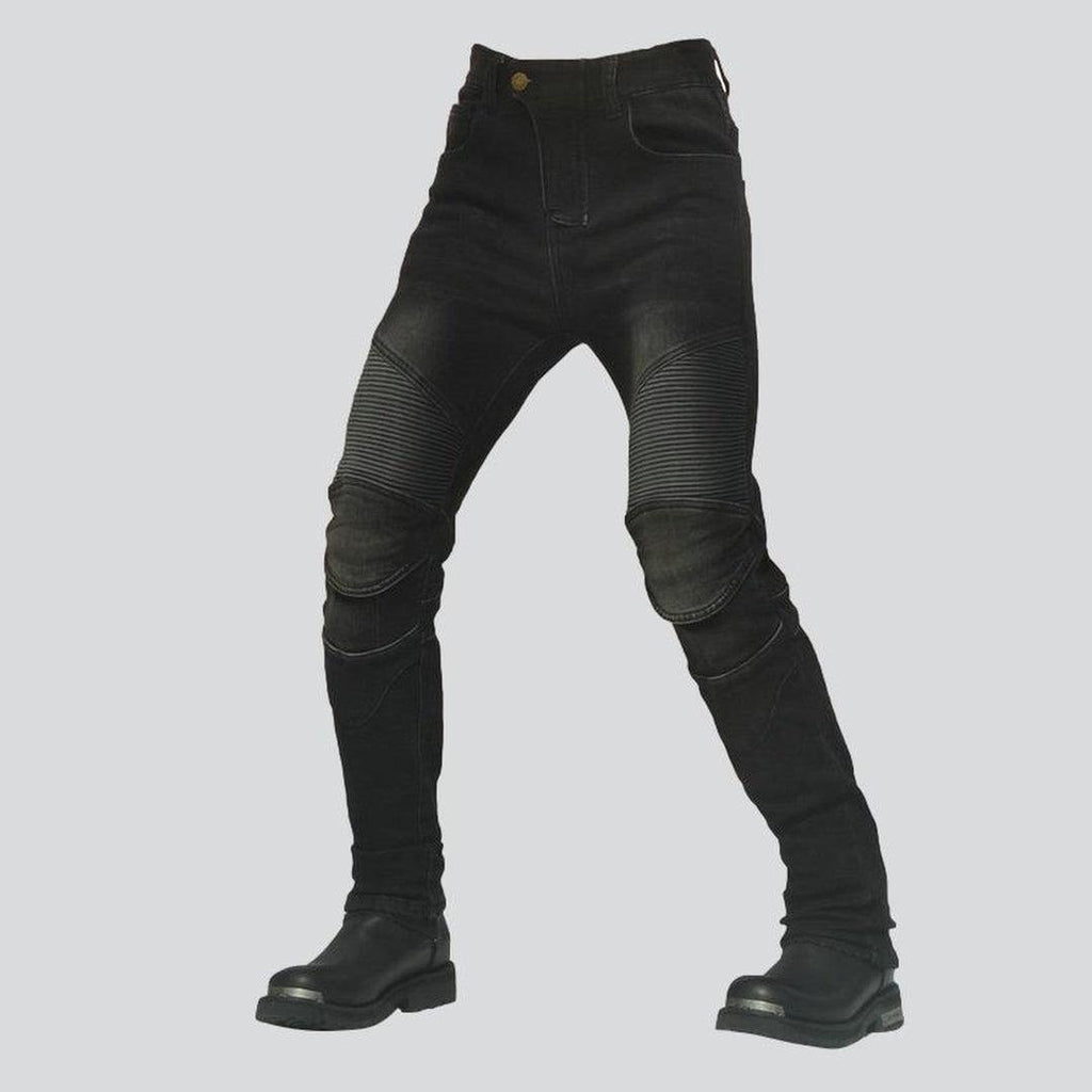 Waterproof winter men biker jeans