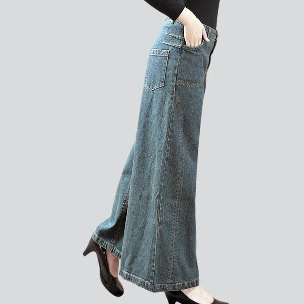 Vaqueros culotte vintage para mujer