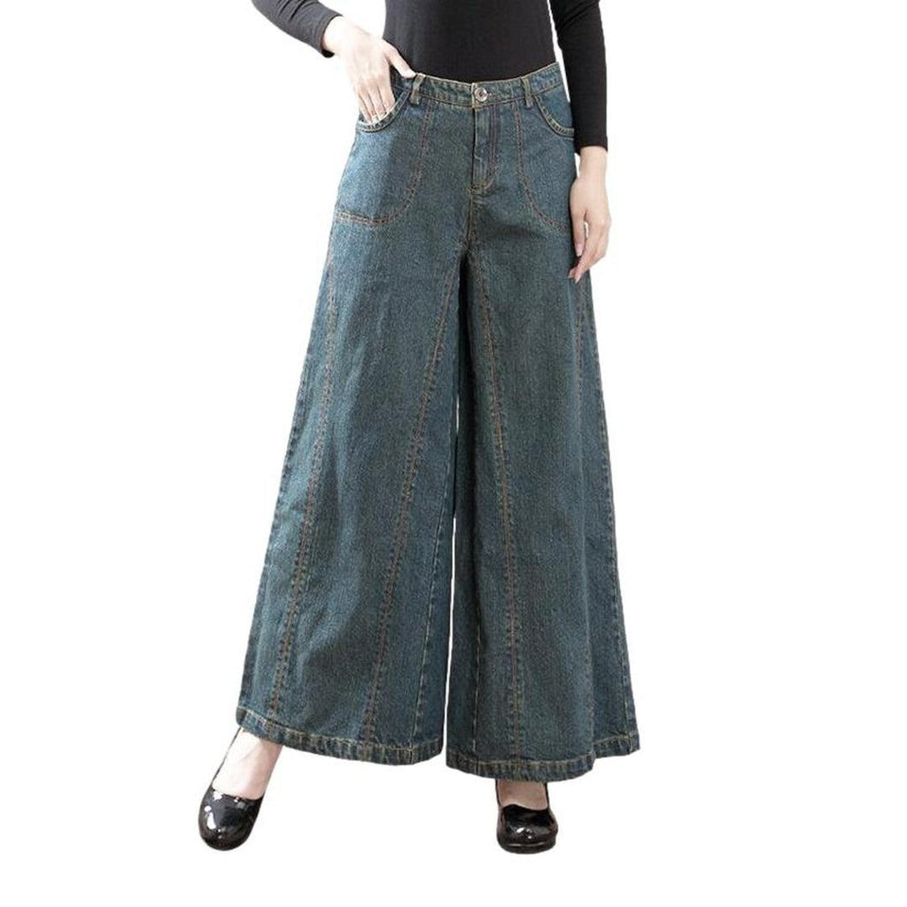 Vintage Damen Culottes Jeans