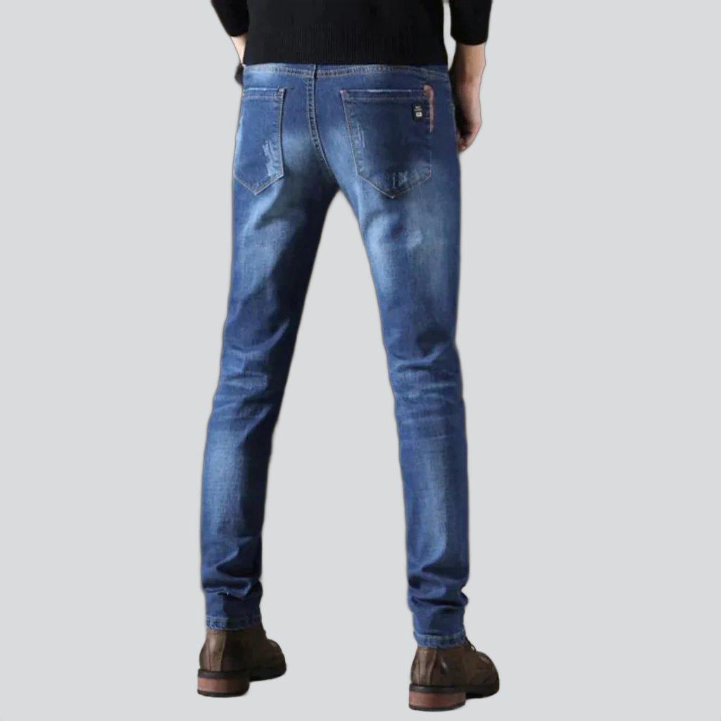 Whiskered skinny men jeans