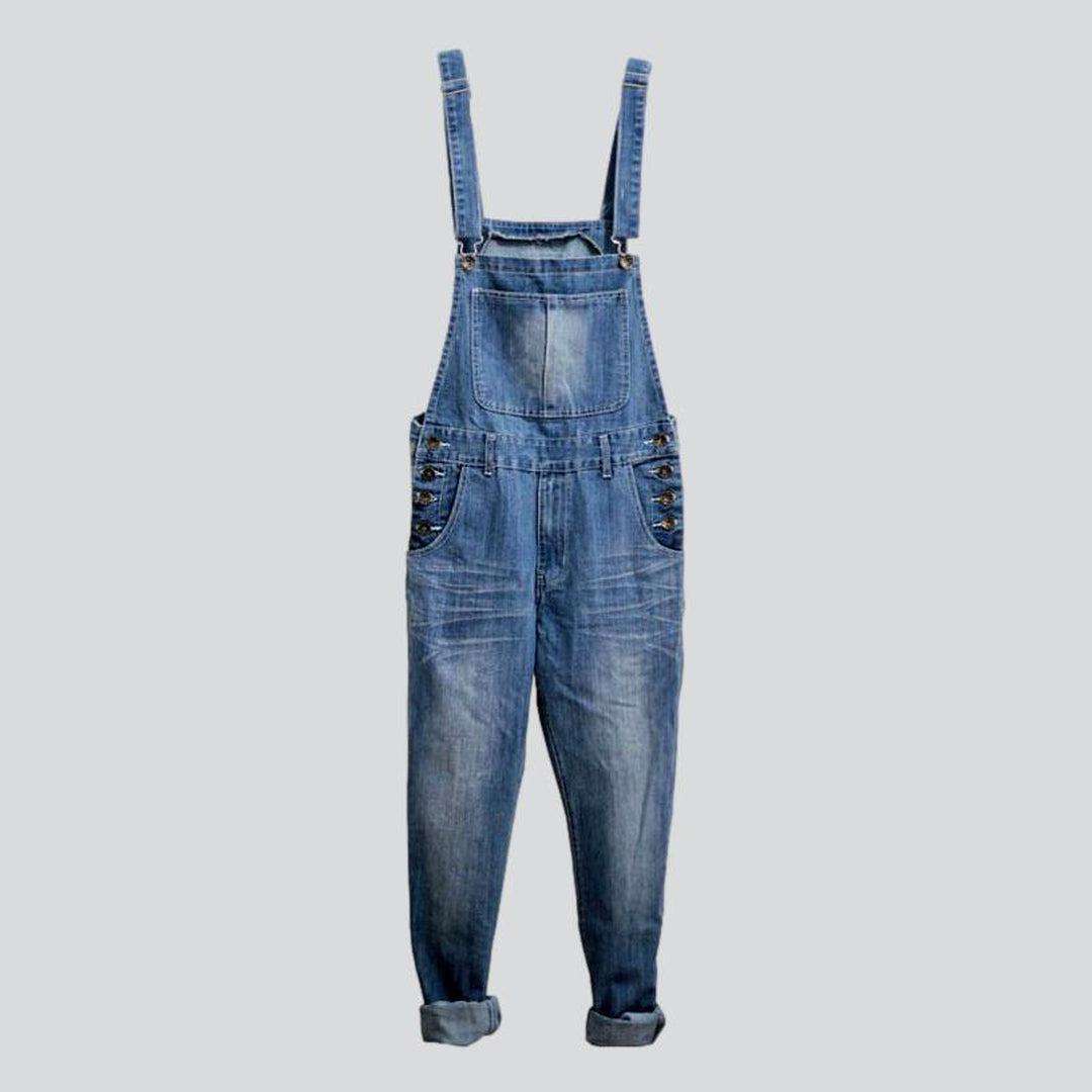 Casual men denim dungaree