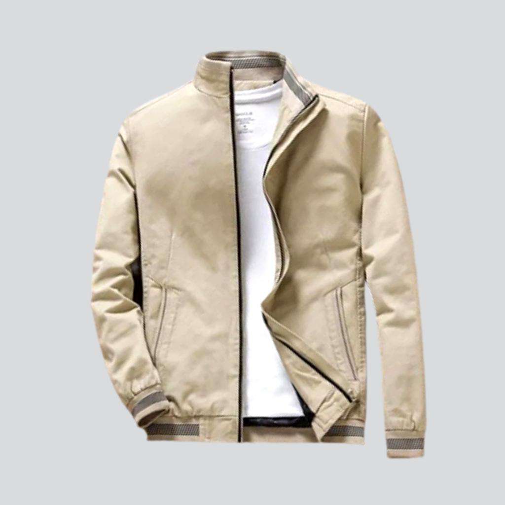 Chaqueta vaquera bomber ajustada para hombre