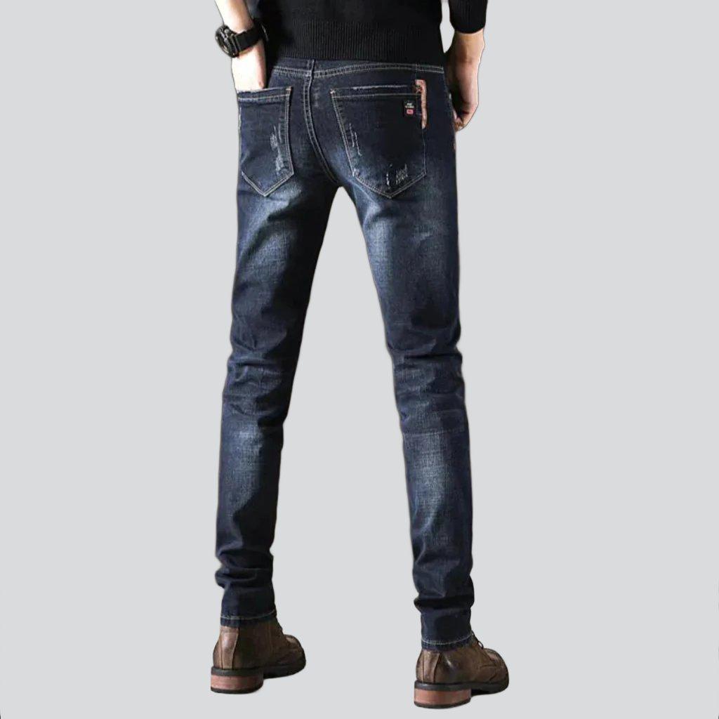 Whiskered skinny men jeans