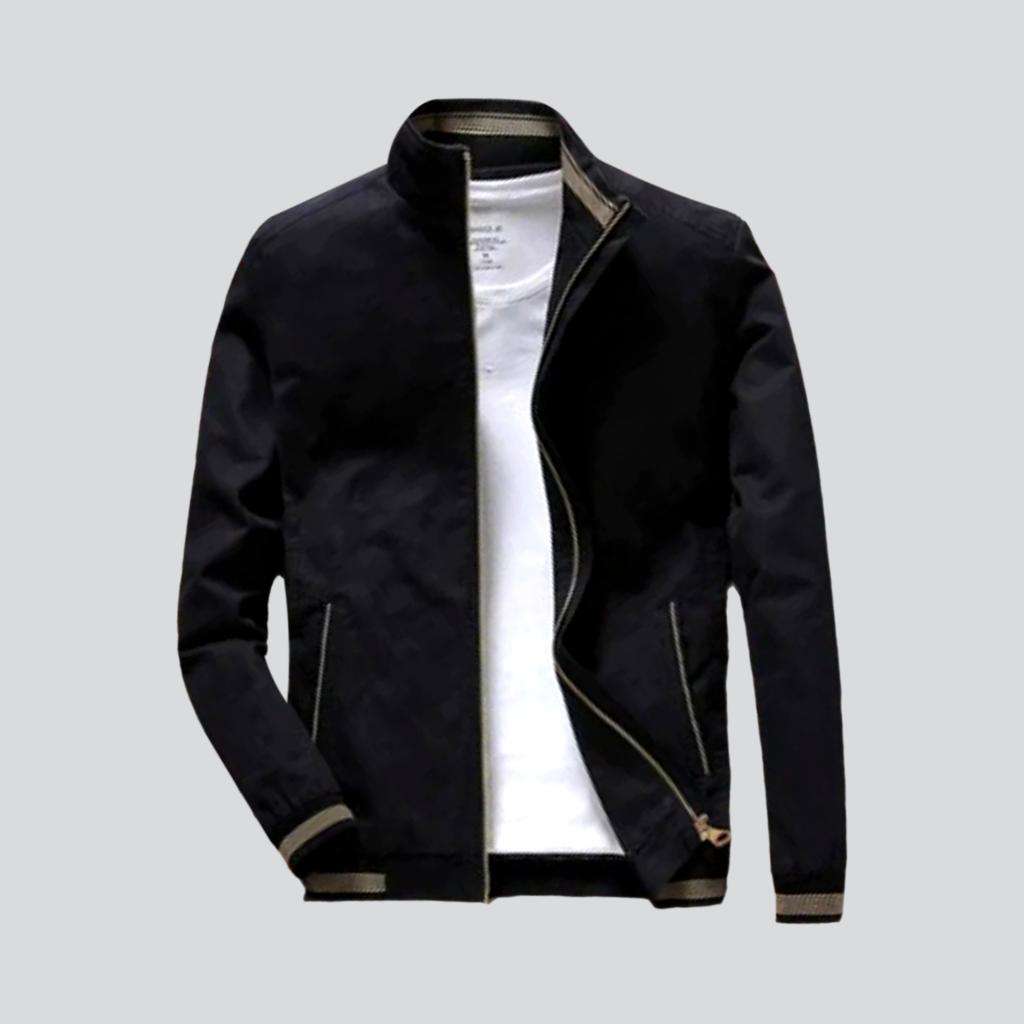 Bomber slim men denim jacket