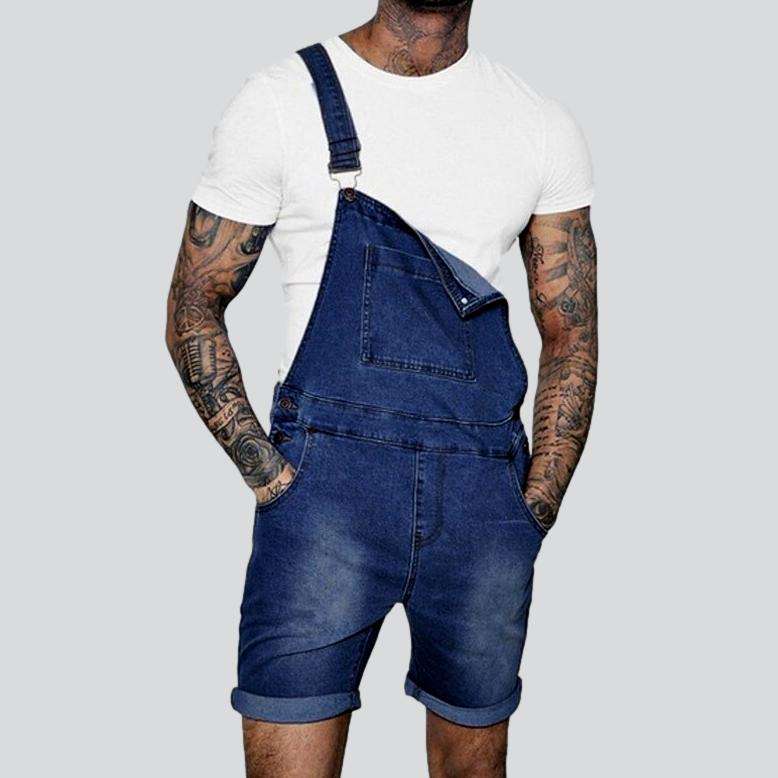 Men denim romper