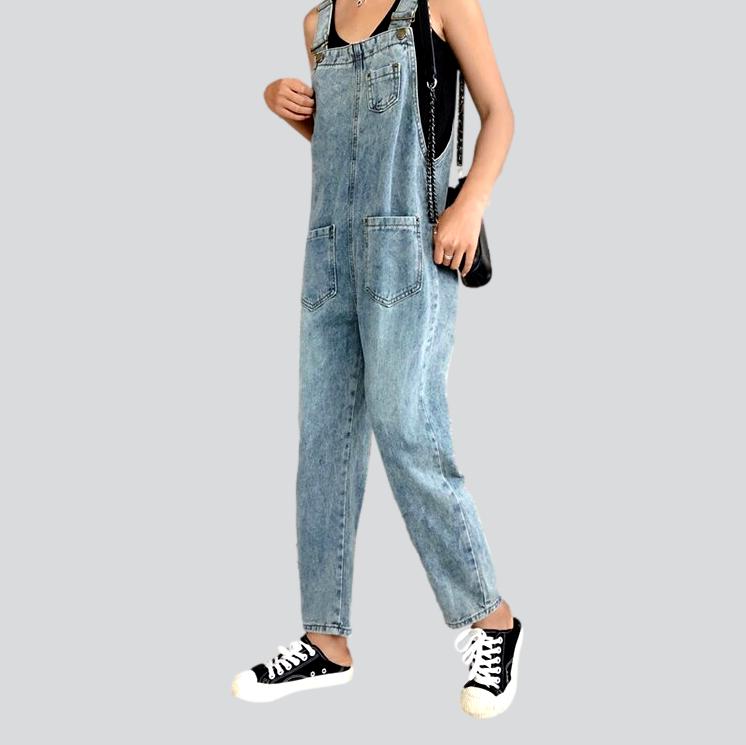 Vintage Baggy Damen Jeans Jumpsuit