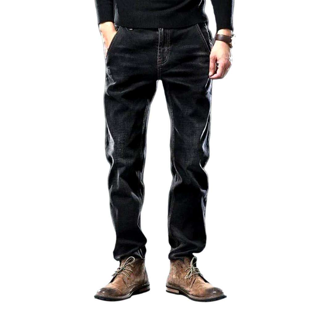 Double pocket dark men jeans