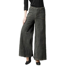 Vintage Mode Damen Culottes Jeans