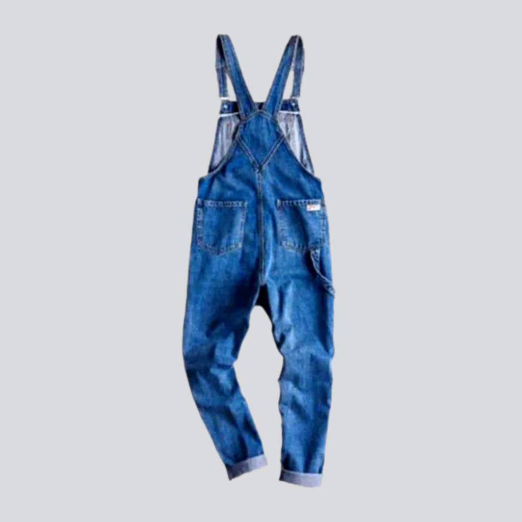 Casual denim jumpsuit for men