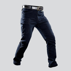 Tactical men cargo denim pants