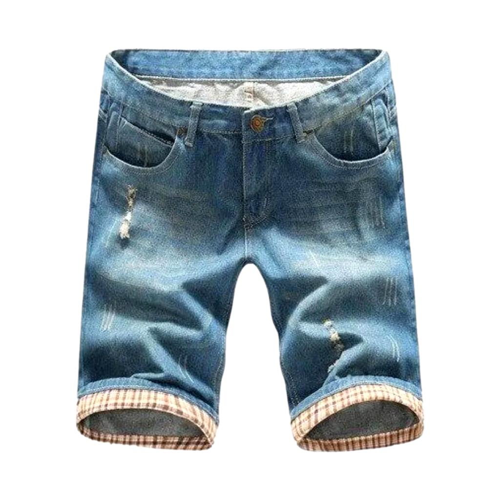 Leicht zerrissene Herren Jeansshorts