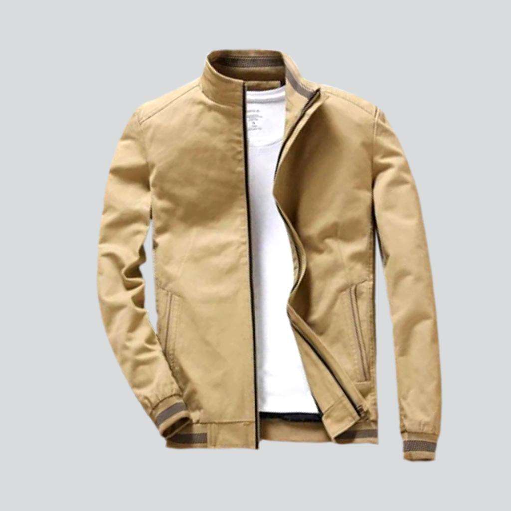 Chaqueta vaquera bomber ajustada para hombre