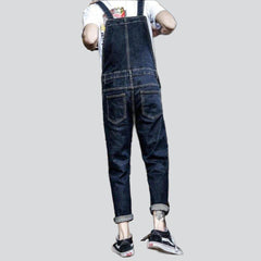 Two chest pocket denim jumpsuit