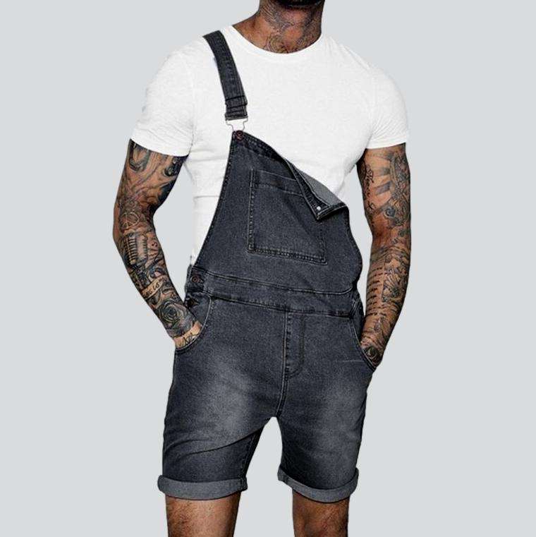 Men denim romper